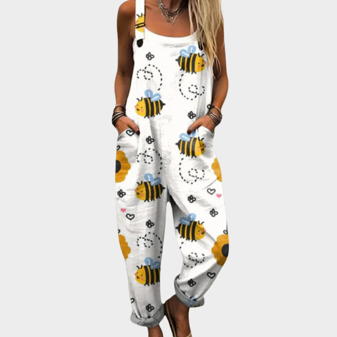 Comfortable Printed Overalls 0