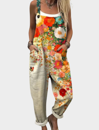 Comfortable Printed Overalls 0