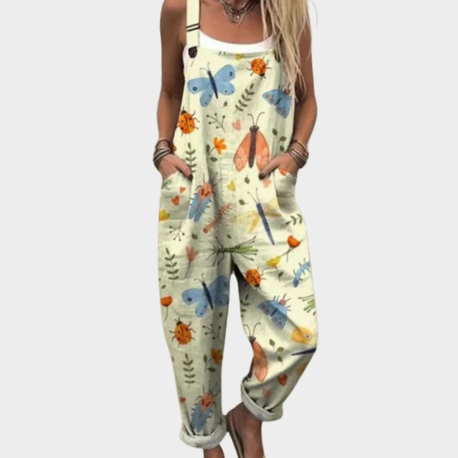 Comfortable Printed Overalls 0