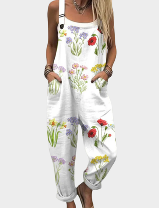 Comfortable Printed Overalls 0