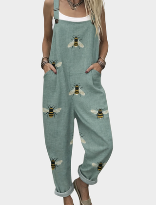 Comfortable Printed Overalls 0