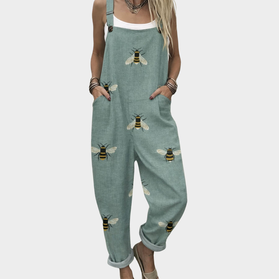 Comfortable Printed Overalls 0