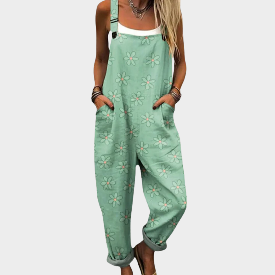 Comfortable Printed Overalls 0