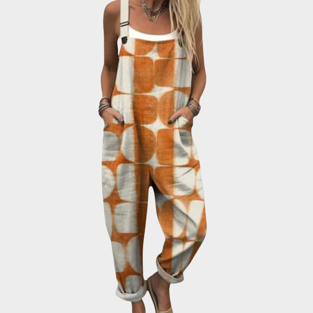 Comfortable Printed Overalls 0