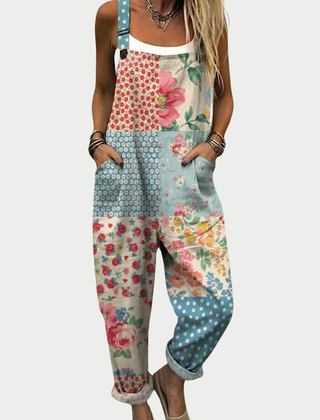 Comfortable Printed Overalls 0