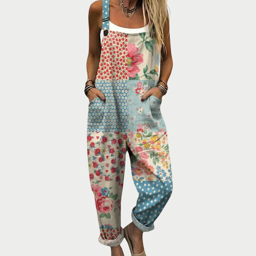 Comfortable Printed Overalls 0