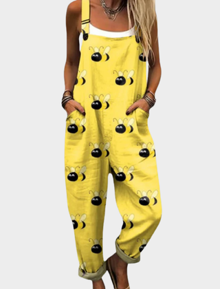 Comfortable Printed Overalls 0