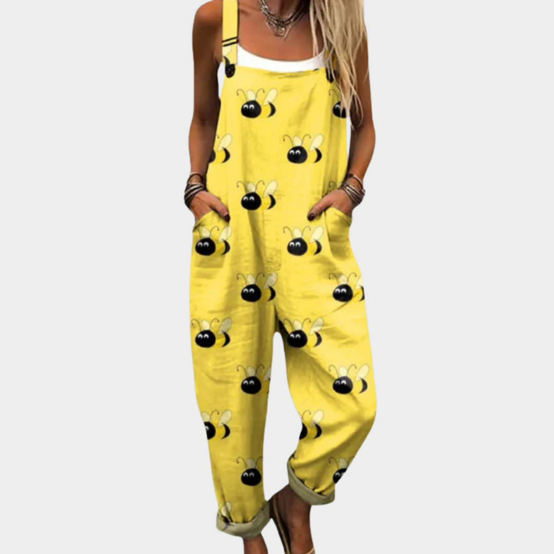 Comfortable Printed Overalls 0