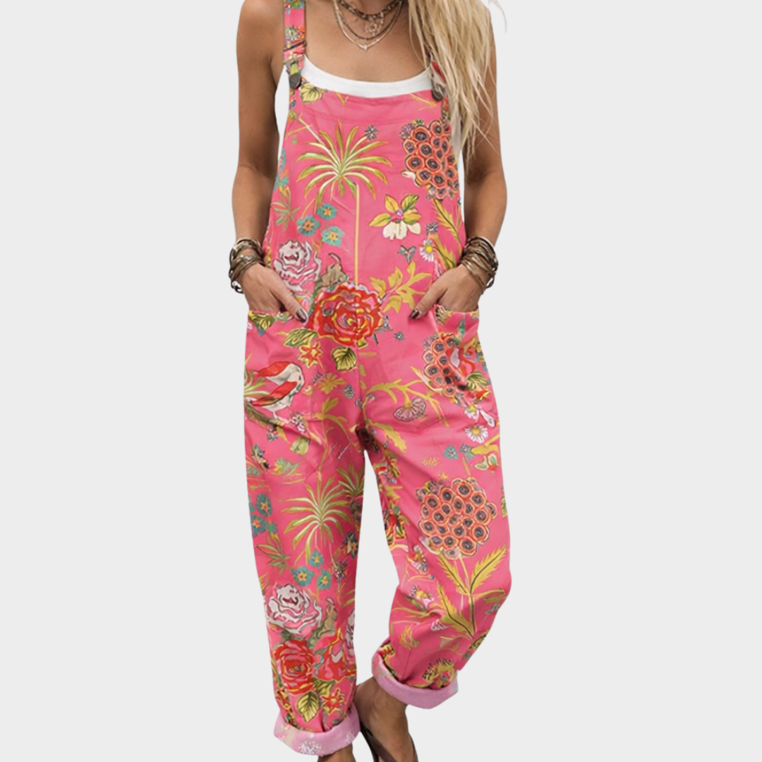 Comfortable Printed Overalls 0