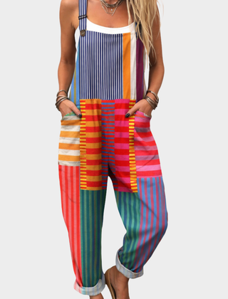 Comfortable Printed Overalls 0