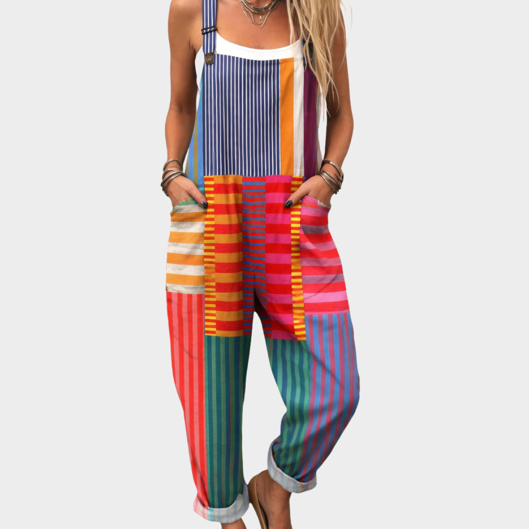 Comfortable Printed Overalls 0