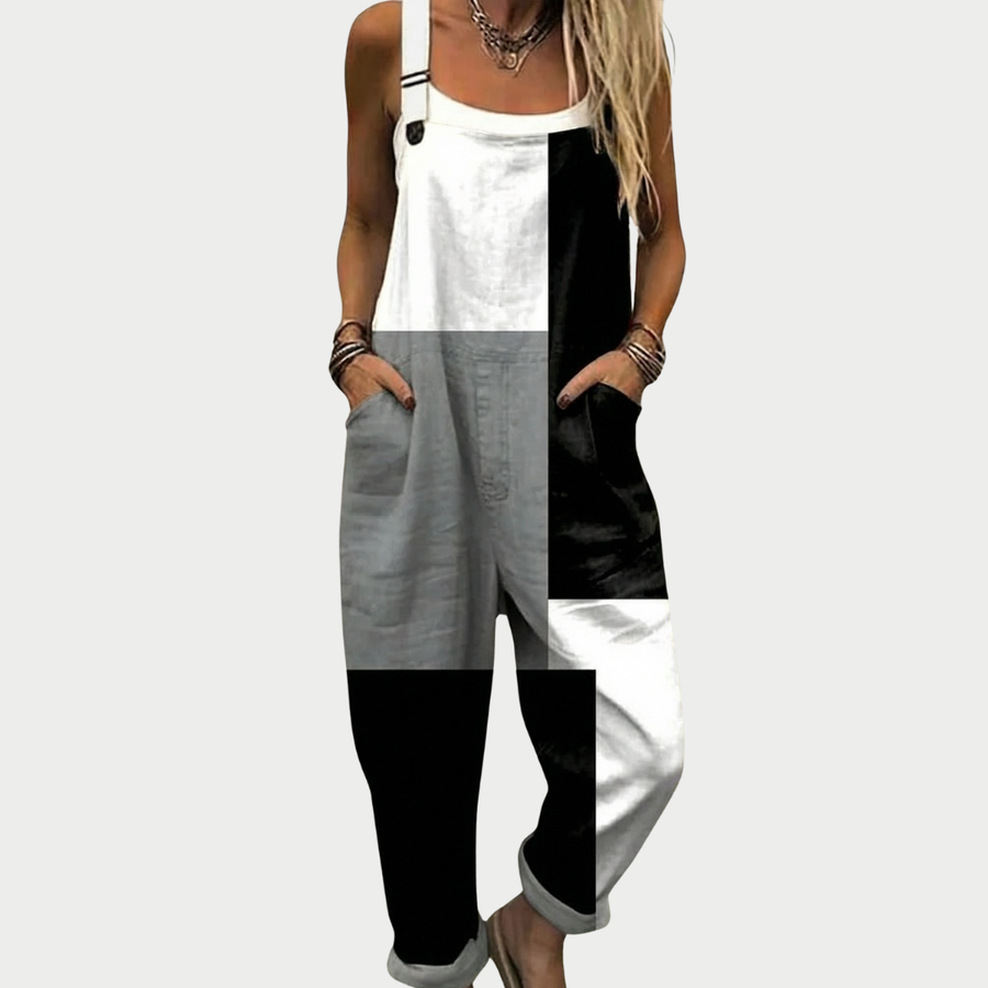 Comfortable Printed Overalls 0
