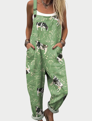 Comfortable Printed Overalls 0