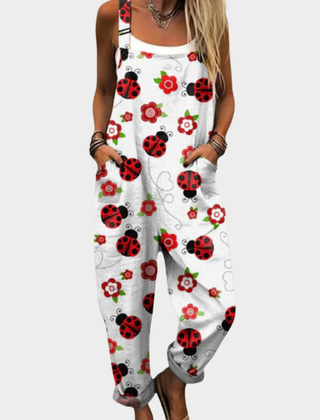 Comfortable Printed Overalls 0