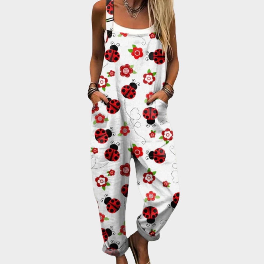 Comfortable Printed Overalls 0