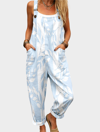 Comfortable Printed Overalls 0