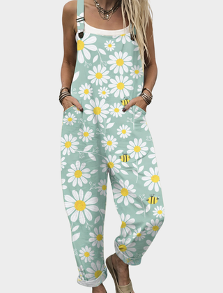 Comfortable Printed Overalls 0