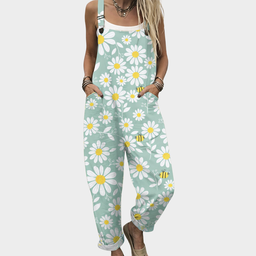 Comfortable Printed Overalls 0