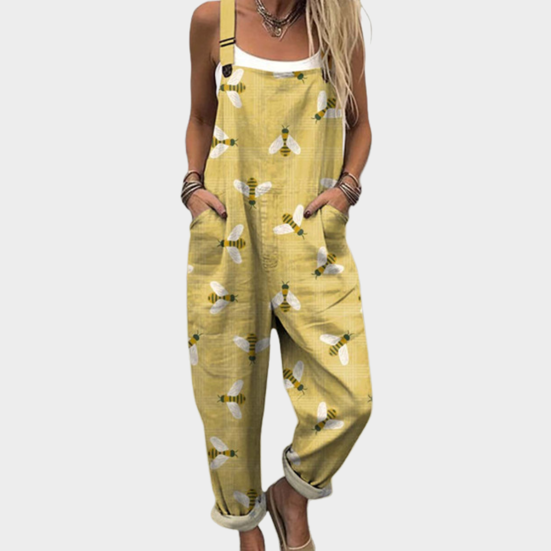 Comfortable Printed Overalls 0