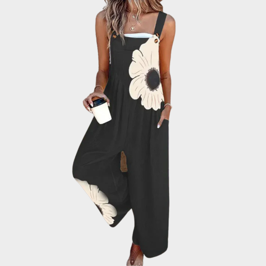 Comfortable Printed Overalls 1