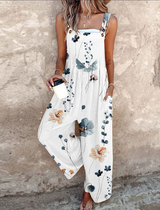 Comfortable Printed Overalls 2