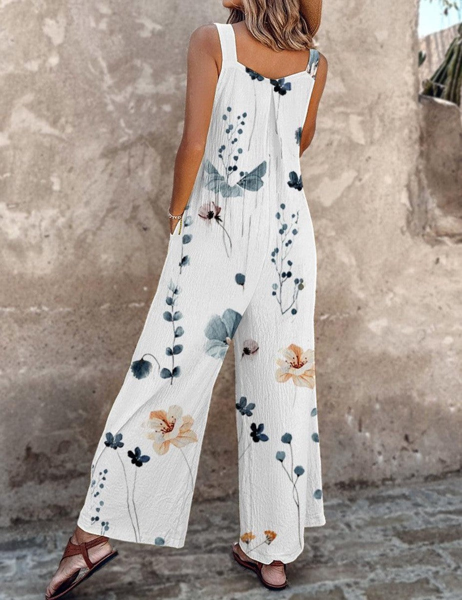 Comfortable Printed Overalls 3
