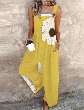 Comfortable Printed Overalls 4