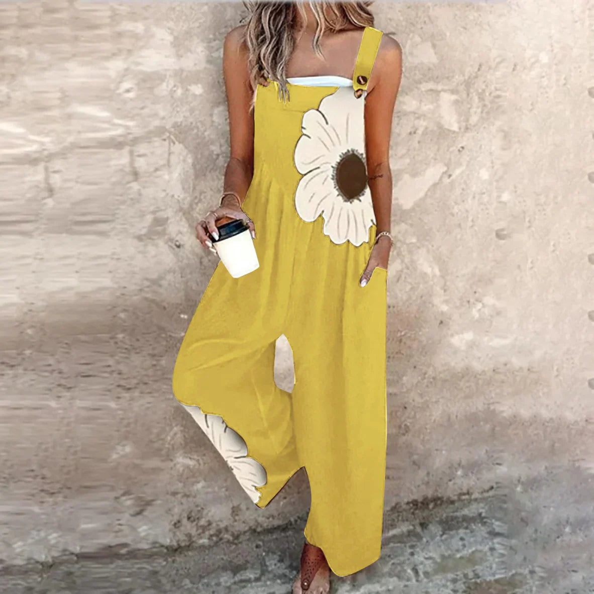 Comfortable Printed Overalls 4