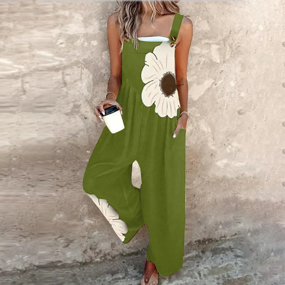 Comfortable Printed Overalls 6