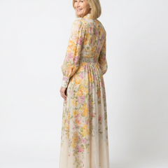 Cressida | Floral Sheer Long Sleeve Maxi Dress 1