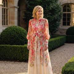 Cressida | Floral Sheer Long Sleeve Maxi Dress 6