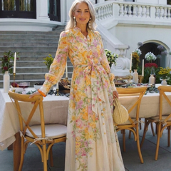 Cressida | Floral Sheer Long Sleeve Maxi Dress 7