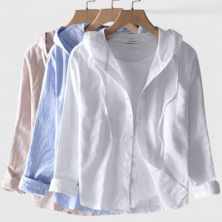 Demi | Elegant Hooded Blouse 1