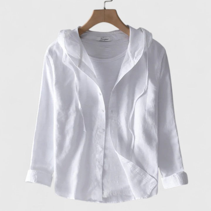 Demi | Elegant Hooded Blouse 2