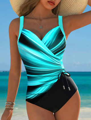 Eleanor | Gradient Drawstring One-Piece Swimsuit 0