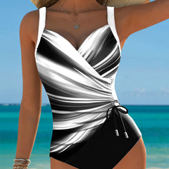 Eleanor | Gradient Drawstring One-Piece Swimsuit 4