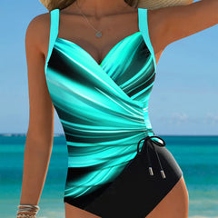 Eleanor | Gradient Drawstring One-Piece Swimsuit 9