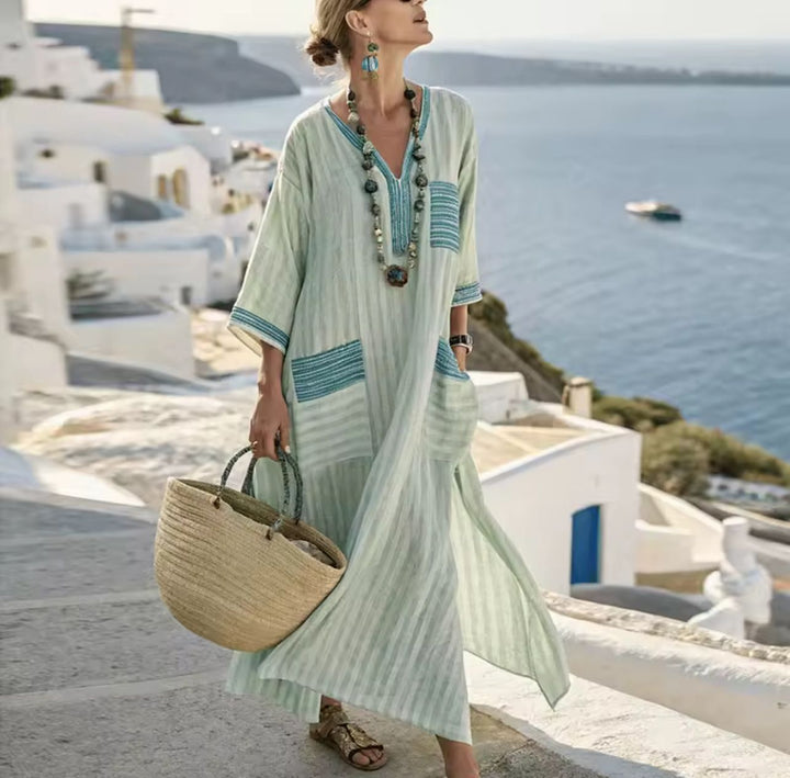 Elegant Mary - Long Strand Dress for a Stylish Summer Look 1