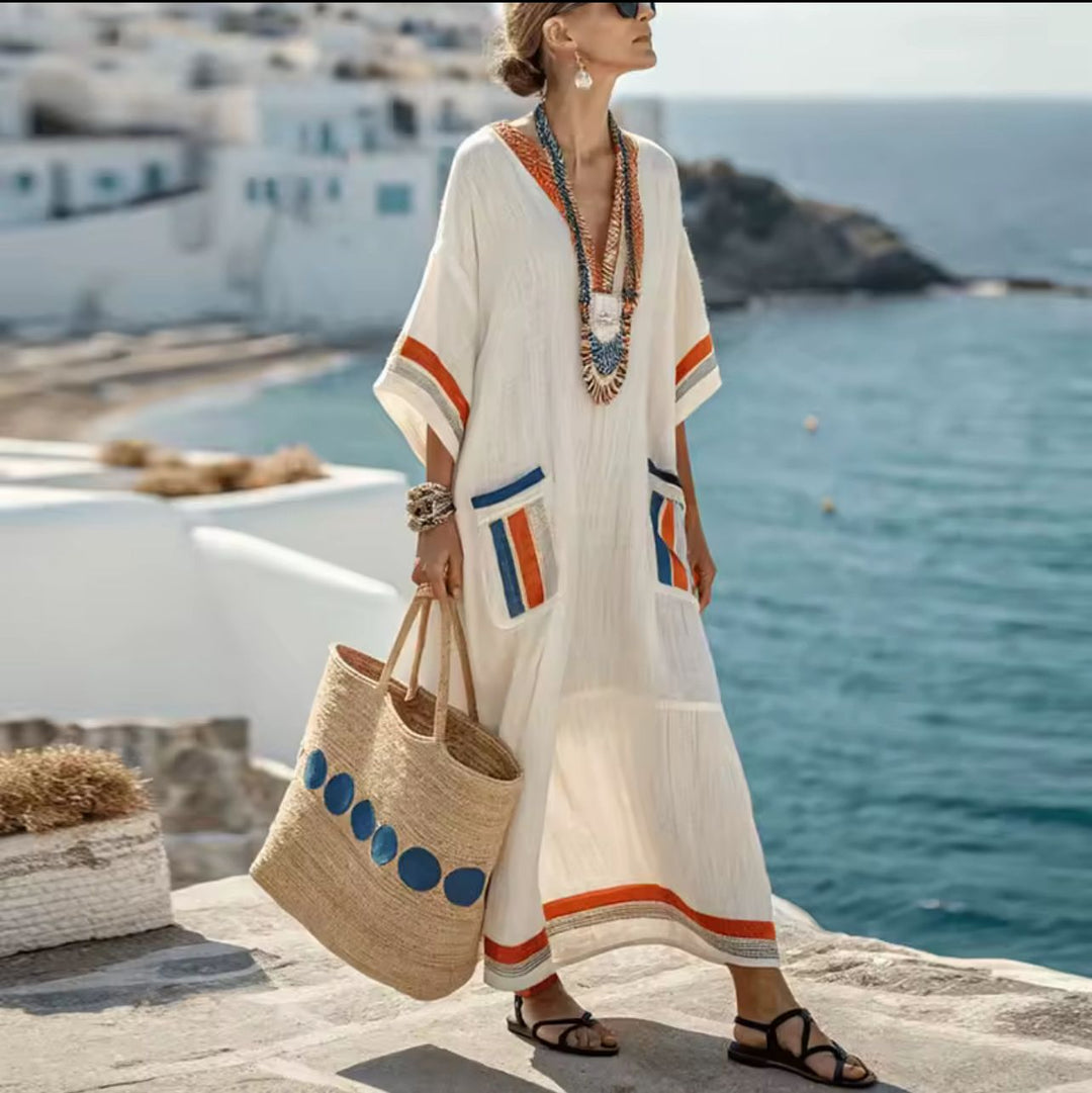 Elegant Mary - Long Strand Dress for a Stylish Summer Look 3