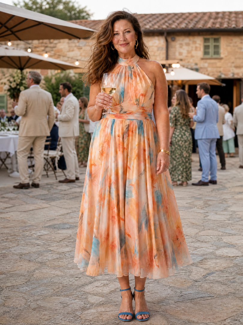 Elin | Soft Halter Midi Dress 6