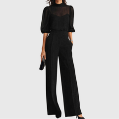 Elodie | Top And Wide-leg Pants Three-piece Set 1