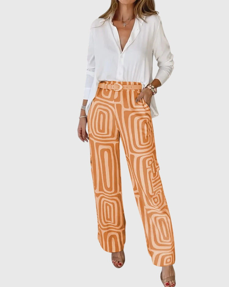 Emilia™ | Stylish Pants + Free Blouse & Belt 5