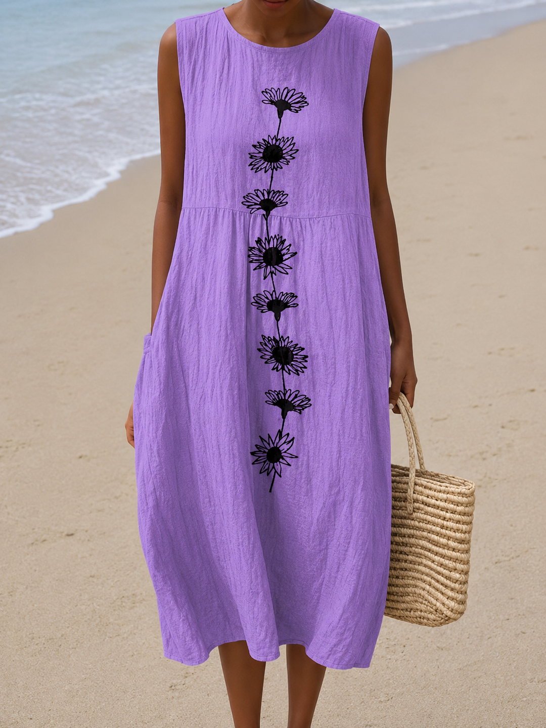Emma™ Midi Dress Violet Bloom 0