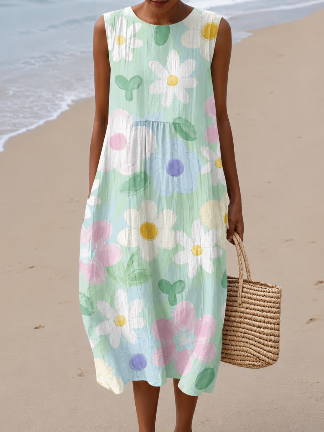 Erin™ Midi Dress Pastel Blossom 0