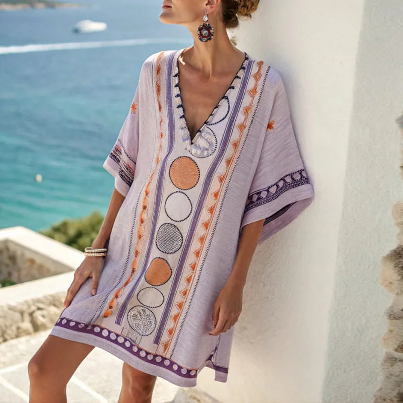 Esmee - Elegant & Comfortable Strand Dress for Effortless Beach Style 0
