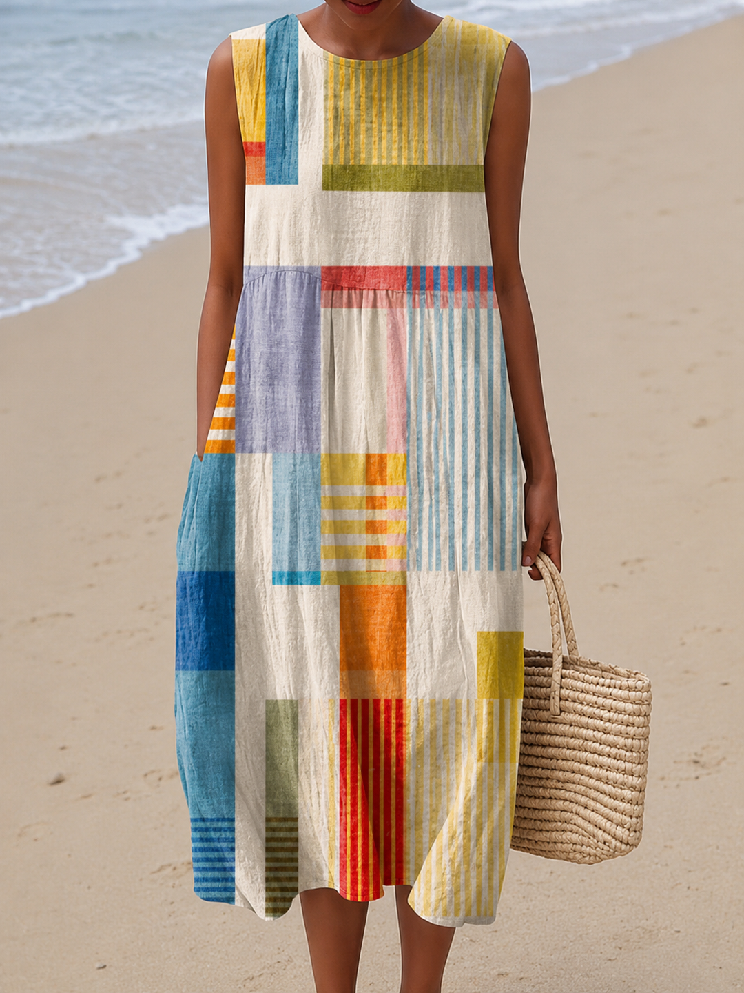 Eve™ Geometric Midi Dress 0