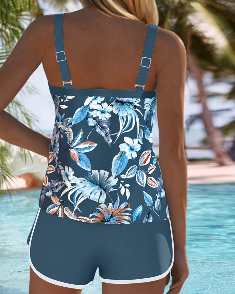 Evie | U-Neck Floral Tankini 4
