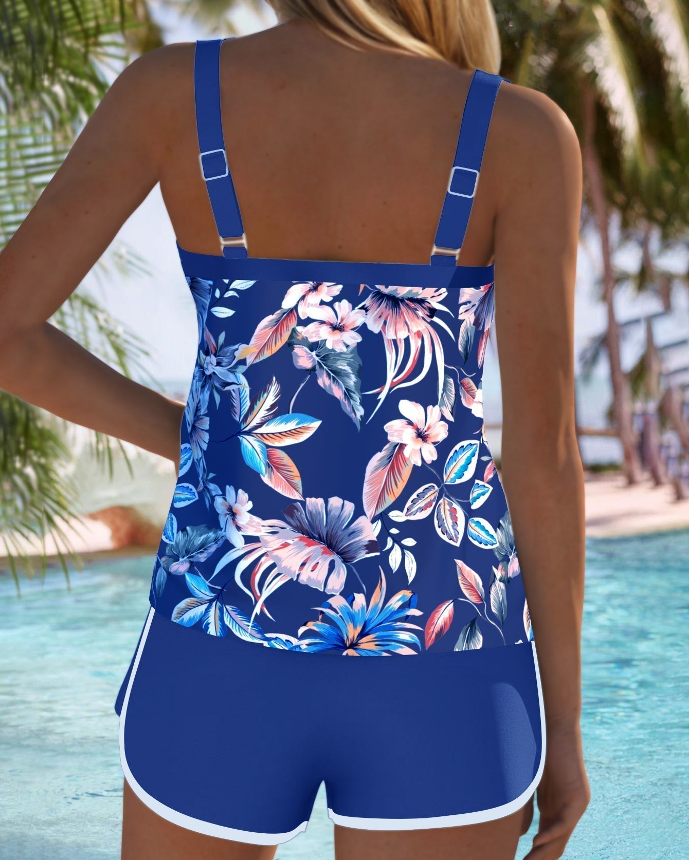 Evie | U-Neck Floral Tankini 7