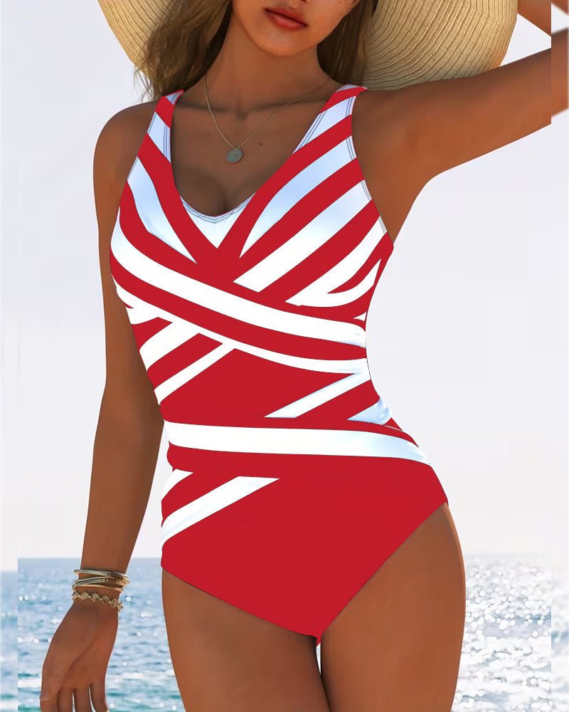 Florence | Striped One-Piece Swimsuit 5