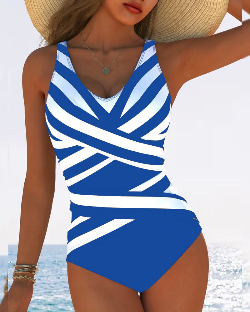 Florence | Striped One-Piece Swimsuit 6